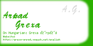 arpad grexa business card